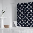 thumbnail image 2 of Blue Cartoon Unicorn Flower Pattern Shower Curtain 84"x72" ,Bathroom Decorative Shower Curtains Set with 12 Hooks,Modern Waterproof Washable Shower Curtain, 2 of 6