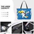 thumbnail image 4 of Hirioo Cool Unicorn Star Golden for Large Capacity Beach Travel Bag for Women Men Foldable Beach Bags, Ideal for Travel, Beach, Pool, Picnic, and Family Outings, 4 of 7