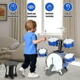 thumbnail image 4 of Kids Drum Set for 3-7 Year Old, Jazz Rock Drum Toddler Toy, Musical Instrument Toys for Boys Girls Birthday Christmas Gifts, 4 of 7