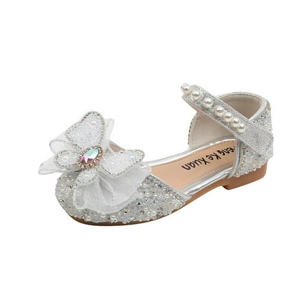 

Fashion Leather Shoes Dance Performance Shoes Autumn Toddler Girls Casual Shoes Thick Sole Round Toe Buckle Dress Shoes