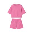 thumbnail image 6 of Sheghy Two Piece Sets for Women Summer Cotton Women Casual Resort 2 Piece Set Sleeveless Stand Collar Striped Half Button Top & Elastic Waist Shorts, 6 of 9