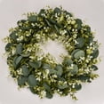 thumbnail image 4 of Artificial Red Rose Wreath with Greenery – 15.7" Front Door Wreath for Spring, Summer, Farmhouse Decor, Wedding, Valentine's Day & All Seasons, 4 of 12