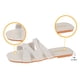 thumbnail image 5 of Zapatillas Abiertas Del Dedo Del Pie de las Mujeres de Moda Correa Casual Crisscross Zapato Plano Encajes Ajustables, 5 of 9