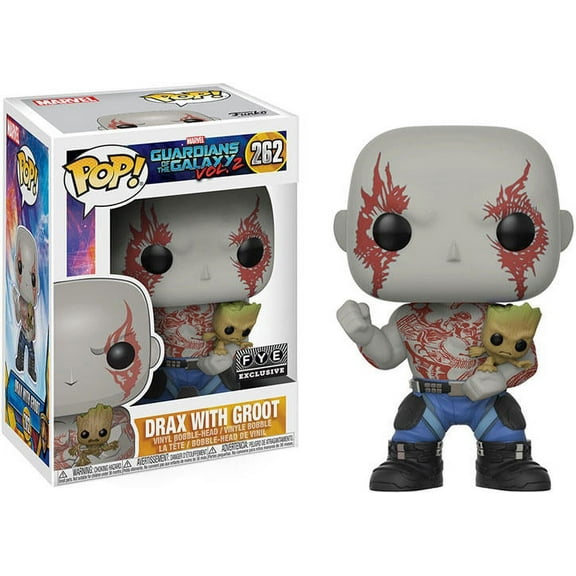 MARVEL GUARDIANS OF THE GALAXY VOL.2 DRAX WITH GROOT F.Y.E. EXCLUSIVE FUNKO POP! #262