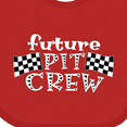 thumbnail image 4 of Inktastic Future Pit Crew Racing Flags Boys or Girls Baby Bib, 4 of 4