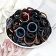 thumbnail image 5 of 20/50 unidades de bandas elásticas para el pelo básicas para mujeres y niñas de 4 cm, diademas sencillas de colores sólidos, lazos para el pelo, accesorios para el cabello, soporte para cola de caball, 5 of 5