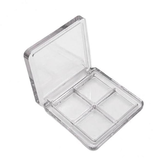 Paleta de Sombra de Ojos de Maquillaje Transparente de Rejilla 2x4 Colorete Lápiz Labial en Polvo Paleta de Caja DIY , 2 piezas
