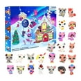 thumbnail image 1 of Mini - Figurines Calendrier de l'Avent de Noël Jouets pour Animaux de Compagnie Collection Chien, 1 of 4