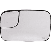 DODGE FULL SIZE P/U 05-08 MIRROR GLASS LH, Heated, Towing, All Cab Types, w/ Towing Pkg, w/ Backing Plate