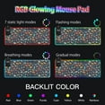 thumbnail image 5 of Wireless Charging Mouse Pad Large RGB Gaming Desk Mat 13 Light Modes Mousepad 35.4x15.7 Animals Icons, 5 of 6