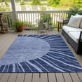thumbnail image 6 of Addison Rugs Chantille Indoor/Outdoor Transitional Abstract Navy Washable Rectangle Rug, 3' x 5', 6 of 6