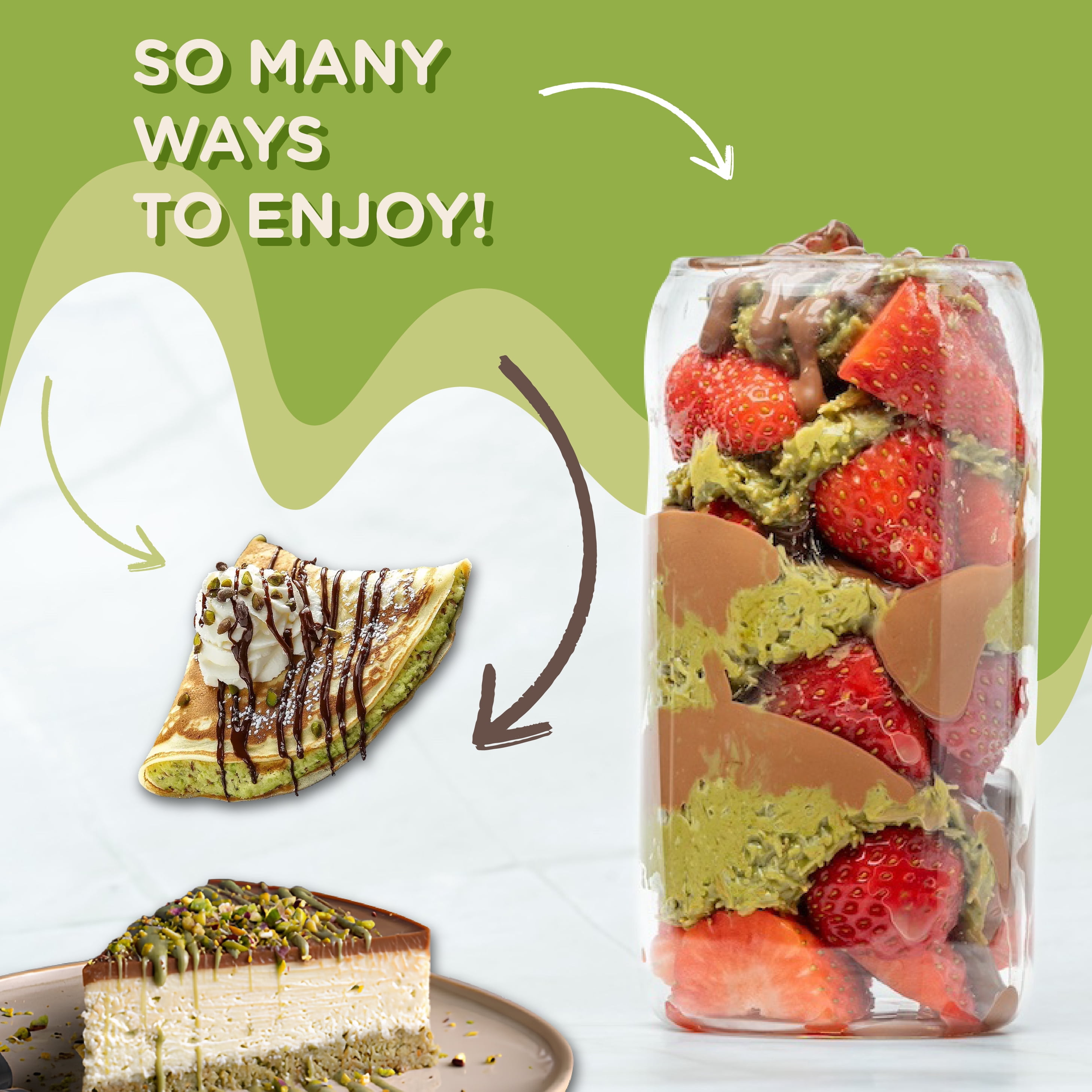 EATALIAN by AMZ BETTER Pistachio Cream with Kataifi, 2.2 lb/200 gr, Spreadable Paste, Sweet and Unique Taste, Ideal on Bread, for Cakes, Dessert, Excellent for Dubai Chocolate, Made in Italy