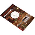 thumbnail image 4 of EREHome Christmas Pine Tree Placemat Plate Holder Set of 6, Table Mats Protector 12x18 inch, 4 of 5