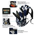 thumbnail image 4 of ALAZA Cows Wavy Backpack Elementary School Bag Bookbag Travel Rucksack, 4 of 7
