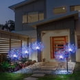 thumbnail image 2 of Solar Firework Lights, Garden Lights 5 Pack 120 LED Remote Control Solar Decorative Lights, Waterproof Stake Landscape Lights with 8 Flashing Modes, for Garden Pathway Courtyards Decor(Colorful), 2 of 13