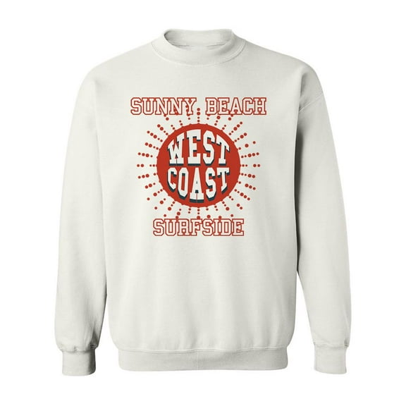 Sunny Beach, West Coast Sweatshirt Men -Image by Shutterstock, Male Large