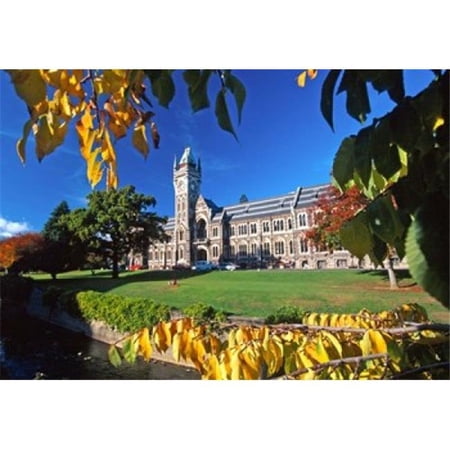 The Clocktower University of Otago Dunedin New Zealand Poster Print by David Wall - 36 x 25 in.