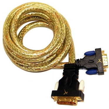10ft GoldX PlusSeries GXDV-AV-10 DVI-A (M) to VGA (M) Video Cable with 24K Gold-Plated Connectors