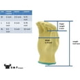 thumbnail image 4 of G & F Cut-Resistant 100 Percent DuPont Kevlar Gloves, Color Yellow Size Extra Large, 1 Pair, 4 of 10