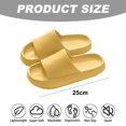 thumbnail image 2 of Slippers for Women and Men | Pillow Slippers Bathroom Sandals | Comfy | Cushioned Thick Soleyellow, 2 of 5