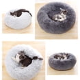 thumbnail image 1 of Labymos Blusea Soft Plush Round Pet Bed Cat Soft Bed Cat Bed for Cats Dogs, 1 of 7