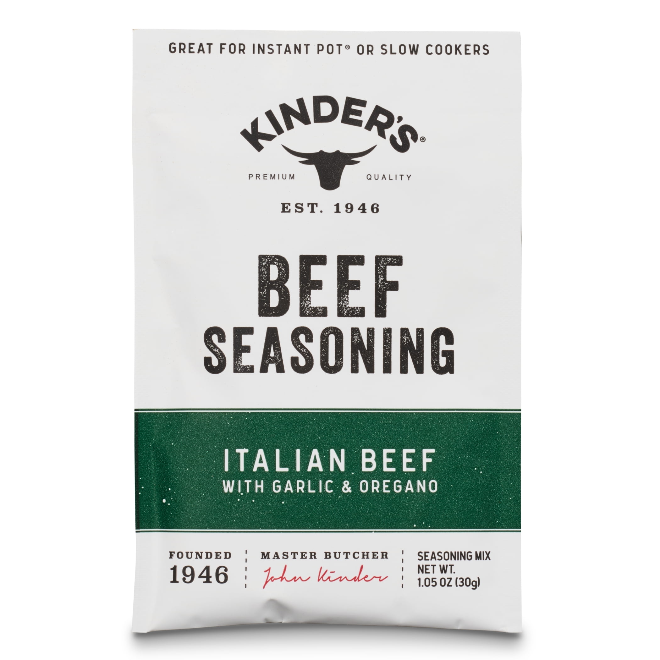 (3 pack) Kinder's Italian Beef Seasoning, 1.1 oz Packet