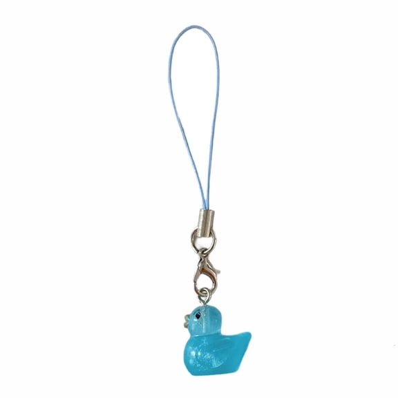 Giaone Charm Glow Duck Miniature Hanging Ornament for Keys and Mobile Phones