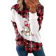 thumbnail image 2 of Pntutb Mujer Verano Sexy Camisas Cuello Redondo Manga Larga tops Impreso Regular Blusa Pntutb Pntutb-7582, 2 of 4