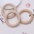 thumbnail image 3 of Miangastore Wooden Rings for Baby Accessories DIY Craft Projects with Smooth Finish 20 Pcs Beige Color 35mm, 3 of 8