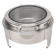 thumbnail image 1 of Serveur de Buffet Électrique, Plateau Chauffant, Ensemble de Buffet Rond de 6 L avec Réchaud, Réchaud Pleine Grandeur en Acier Inoxydable, Station Chauffante Portable pour Aliments pour Mariage, Fêtes, Banquet, 1 of 7