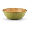 Paula Deen Signature Wood Large Salad Bowl, Green