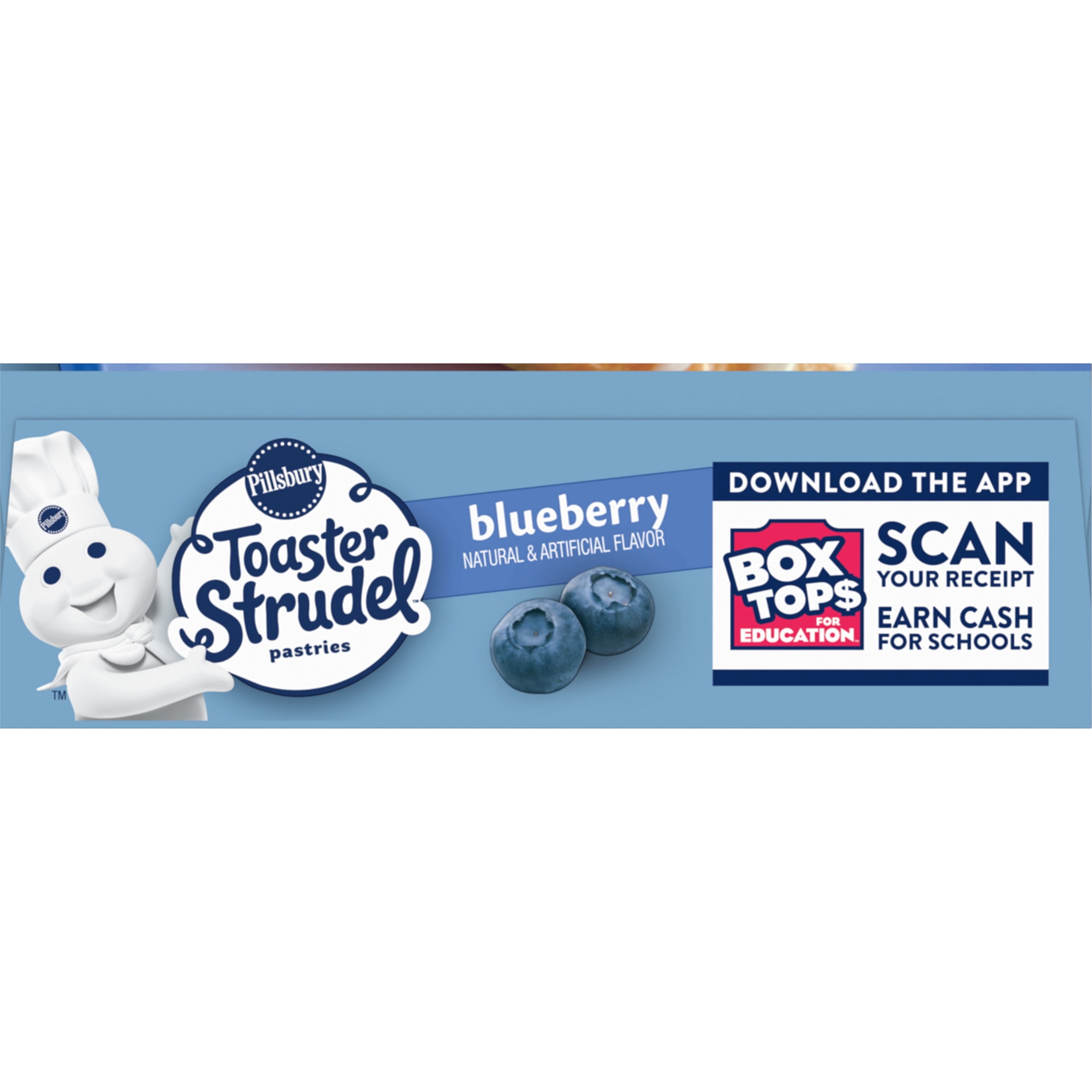 Pillsbury Frozen Toaster Strudel Pastries, Blueberry, 6 Ct, 11.7 oz