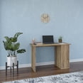 thumbnail image 2 of Ada Home Decor Furniture 3 Tier Walnut Tullock Modern Desk, 2 of 7