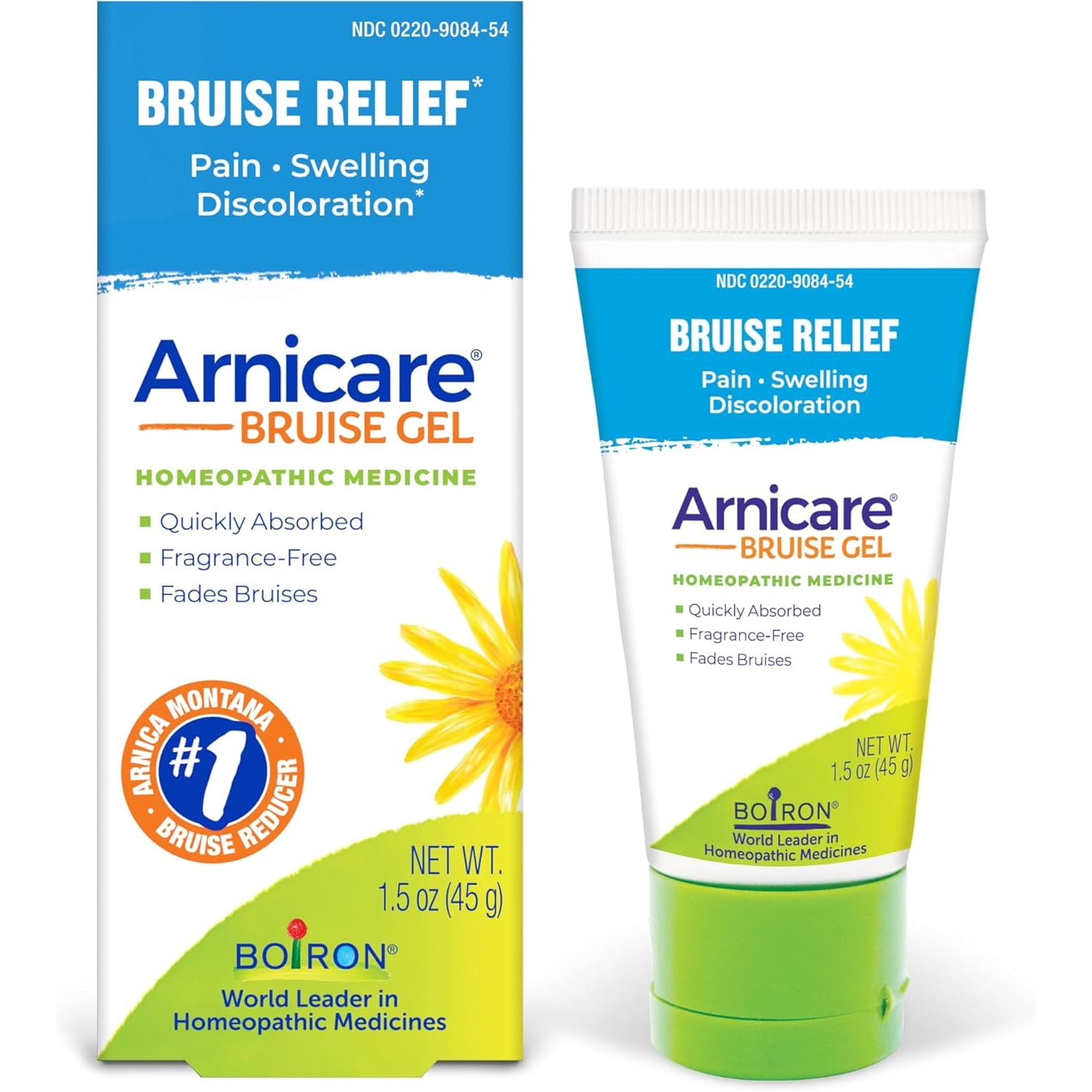 Boiron Arnicare Bruise Gel, Homeopathic Medicine for Bruise Relief, Pain, Swelling, Discoloration, 1.5 oz