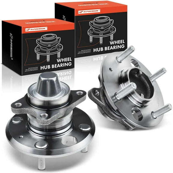 A-Premium 2 x Rear Wheel Bearing and Hub Assembly with 4-Lug Compatible with Hyundai Sonata 1999-2005, Kia Magentis 2001-2006, Optima 2001-2006
