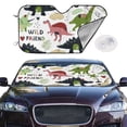 thumbnail image 2 of Balery Cute Dinosaurs Print Car Windshield Sun Shade,Windshield Sunshade for Car Pickup Truck SUV Accessories-Medium, 2 of 7