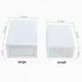 thumbnail image 2 of 1Pc Portable Plastic Clear Shoe Storage Drawer Stackable Boot Box Organizer Case, 2 of 7