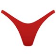 thumbnail image 2 of dPois Culottes String Aguichant pour Femmes en Forme de V - Culottes Bikini Mini à Dos en T pour Fête à la Piscine Privée Rouge G, 2 of 4