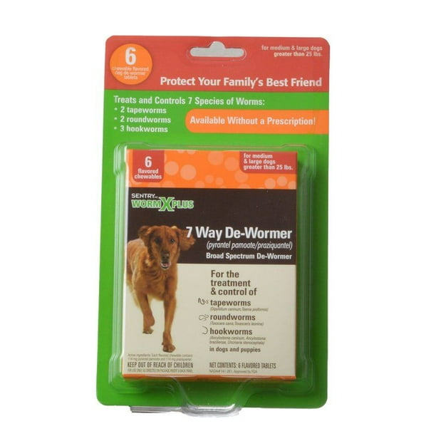 Sentry Worm X Plus Large Dogs 6 Count