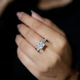 thumbnail image 4 of Silvago Jewel 14K White Gold Over Ring Gifts - 2.2 Ct Princess Cut Diamond Wedding Rings - Party Wear Diamond Rings for Women's - Anniversary Gifts For Couples - Wedding Proposal Rings for Girlfriend, 4 of 8