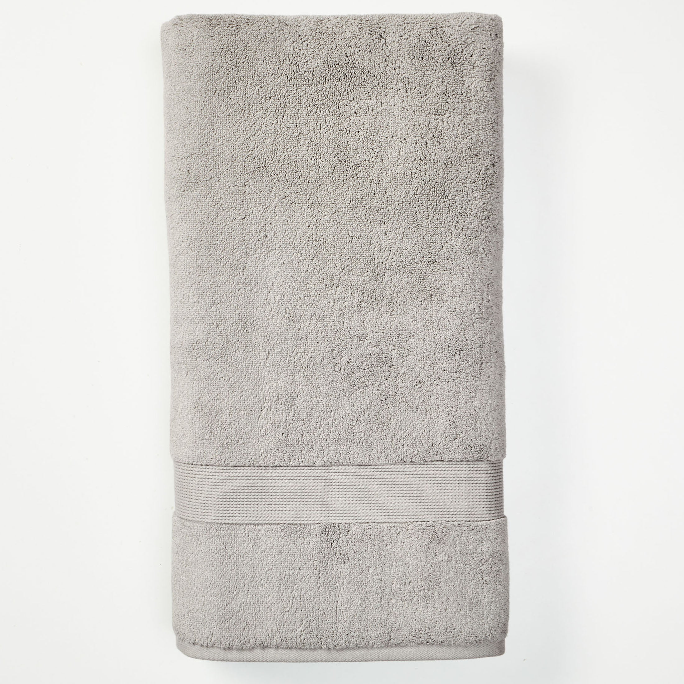 Better Homes & Gardens Signature Soft Solid Cotton 2 Piece Bath Sheet Set,Soft Silver