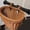 L, variant on IAJFHAFS Bicycle Basket Adjustable Front Handlebar - Brown Basket - Adjustable Accessories for Bike Supplies