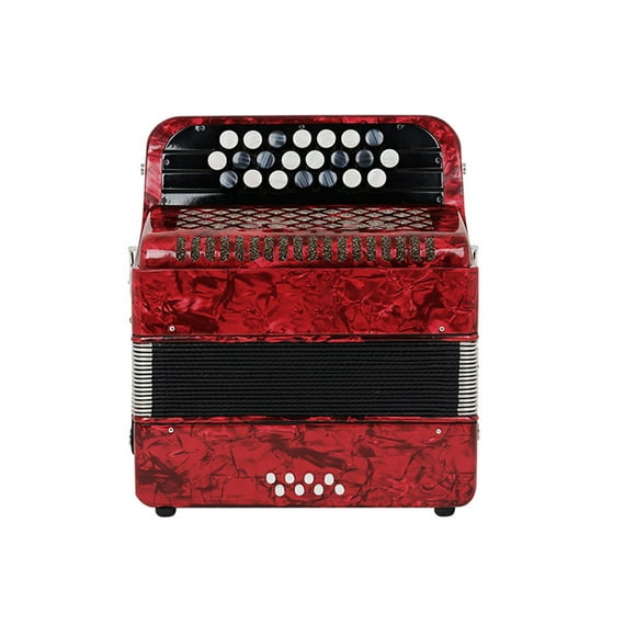Soidarity Acordeón 8 Bajo 22 Clave Instrumento profesional Musical Adultos Equipo Reemplazo Suministro de música Accesorio Acordeones Accesorios para instrumentos musicales Rojo Soidarity OD030736-01B