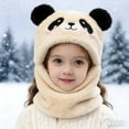 thumbnail image 1 of Winter Warm Knitted Earflap Hat and Scarf Set for Toddlers and Children Cold Weather, 1 of 3