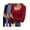 Black/Blue/Burgundy, variant on Womens Long Sleeve Shirts Square Neck Slim Fit Basic Tops Ribbed Thermal Undershirts Layering Tee