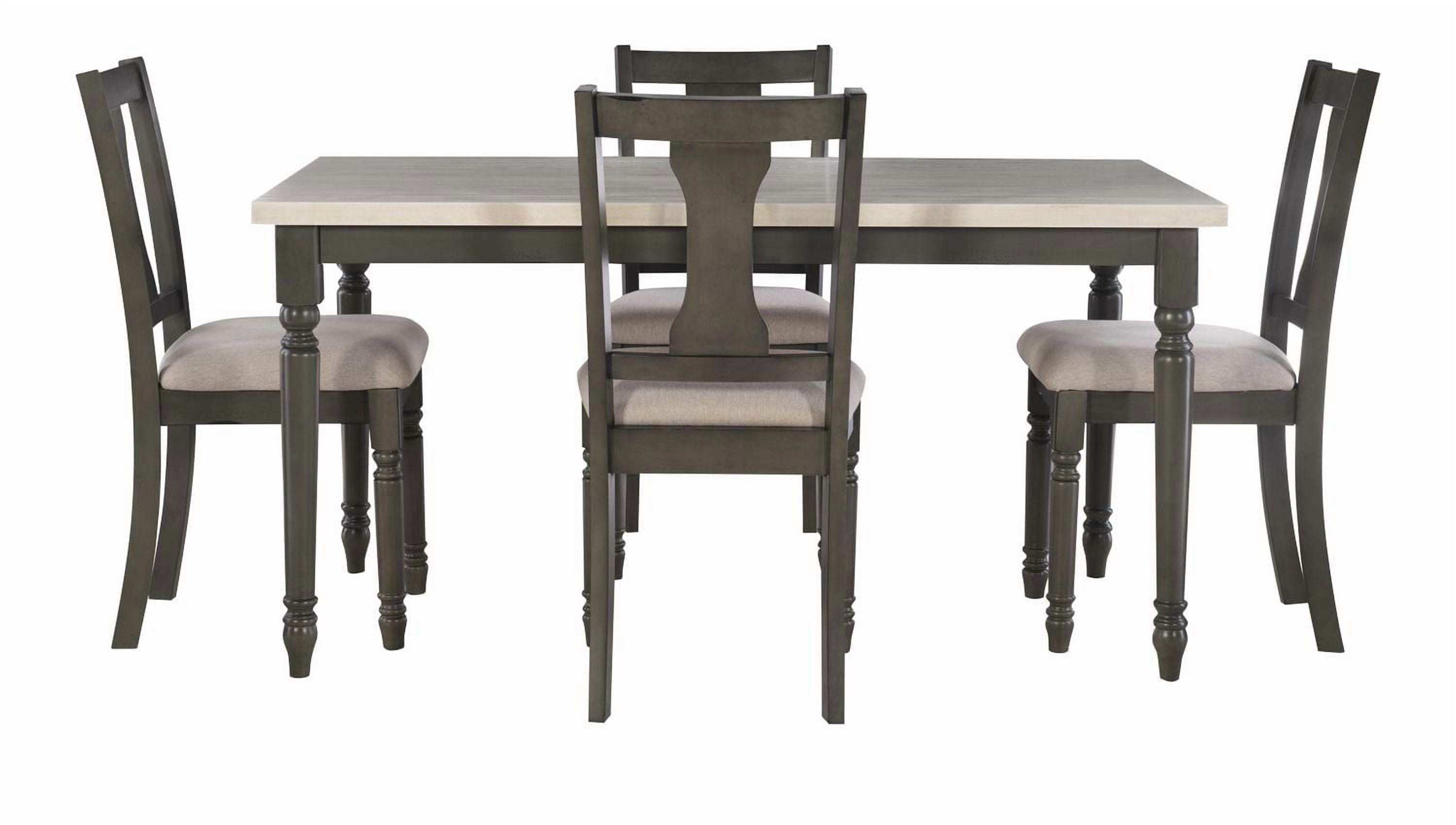 Weston 5-Piece Dining Set, Grey