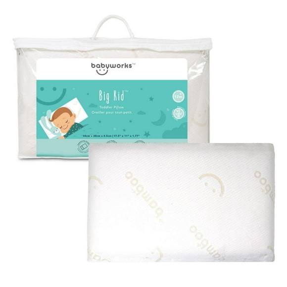 Oreiller pour grand enfant babyworks™ avec taie d'oreiller en bambou