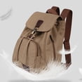 thumbnail image 5 of 100Fens Vintage Canvas Backpack Outdoor Travel Hiking Rucksack School Bookbags, 5 of 6