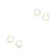 thumbnail image 3 of Jumpingount Pendientes de aro pequeños Círculo Forma redonda Estilo simple Mujeres Hombres Joyería de acero de titanio diario para 2piezas, 3 of 6