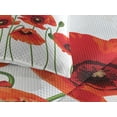thumbnail image 3 of Ambesonne Floral Quilted Coverlet 3 Pcs, Pastoral Flowers Botany, King Size, Red and Green, 3 of 4